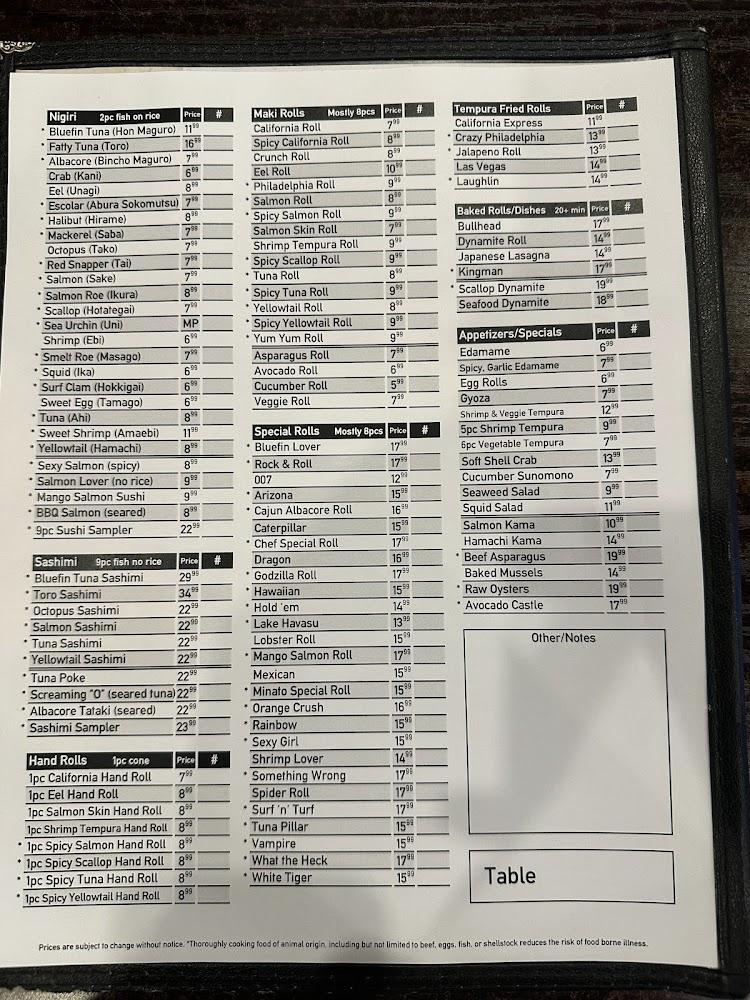 Minato Japanese & Korean Restaurant Laughlin