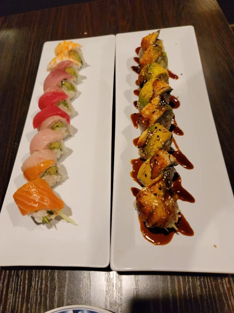 Rainbow Roll and Dtagon Roll